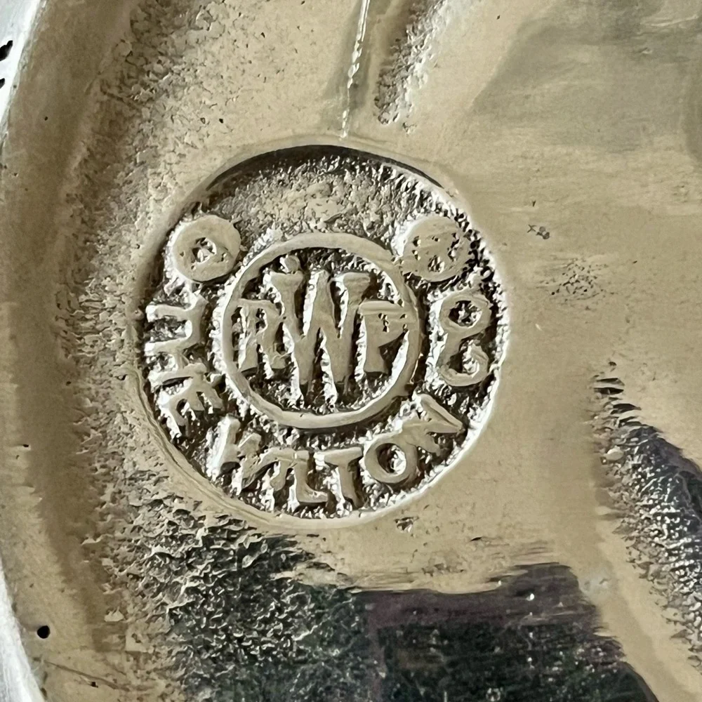 Silver Fish Embossed Oval Platter